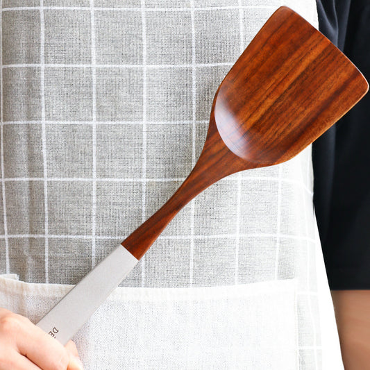 Wooden Kitchen Utensils Set Appliances Special Non-stick Set Pure Natural Teak Solid Wood Long Handle Shovel Tools