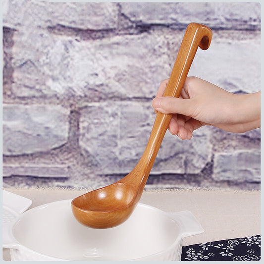 Creative Wooden Spoon Unpainted Wooden Spoon Large Spoon