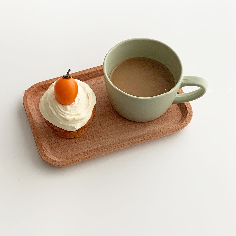 Ins Oval Beech Small Wooden Plate