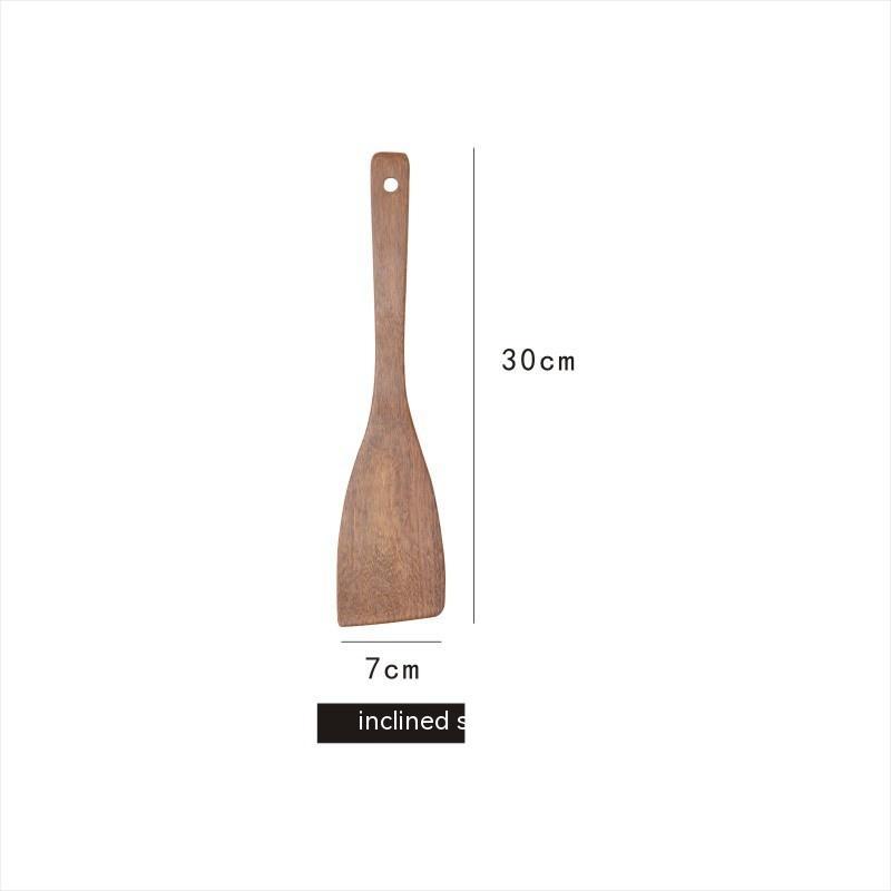 Kitchen Utensils Wooden Spoon High Temperature Resistant Wood Spatula