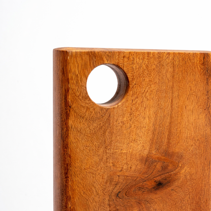 Acacia Wood Cutting Board with Handle Hole – Handcrafted Wooden Chopping Board