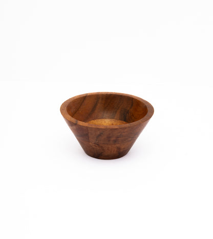 Acacia Wood Bowl Set of 3 – Handcrafted Wooden Serving Bowls (Small, Medium, Large)