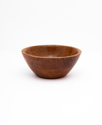 Acacia Wood Bowl Set of 3 – Handcrafted Wooden Serving Bowls (Small, Medium, Large)