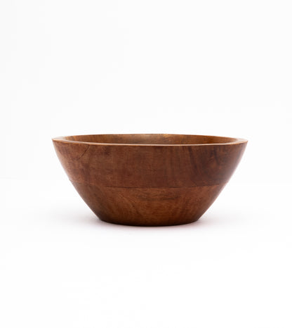 Acacia Wood Bowl Set of 3 – Handcrafted Wooden Serving Bowls (Small, Medium, Large)