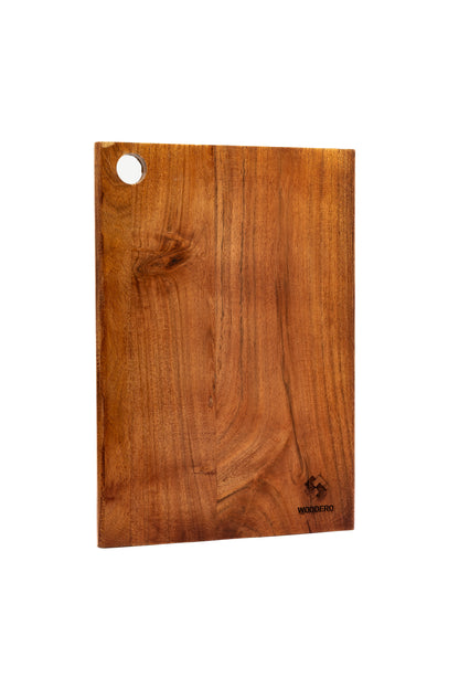 Acacia Wood Cutting Board with Handle Hole – Handcrafted Wooden Chopping Board