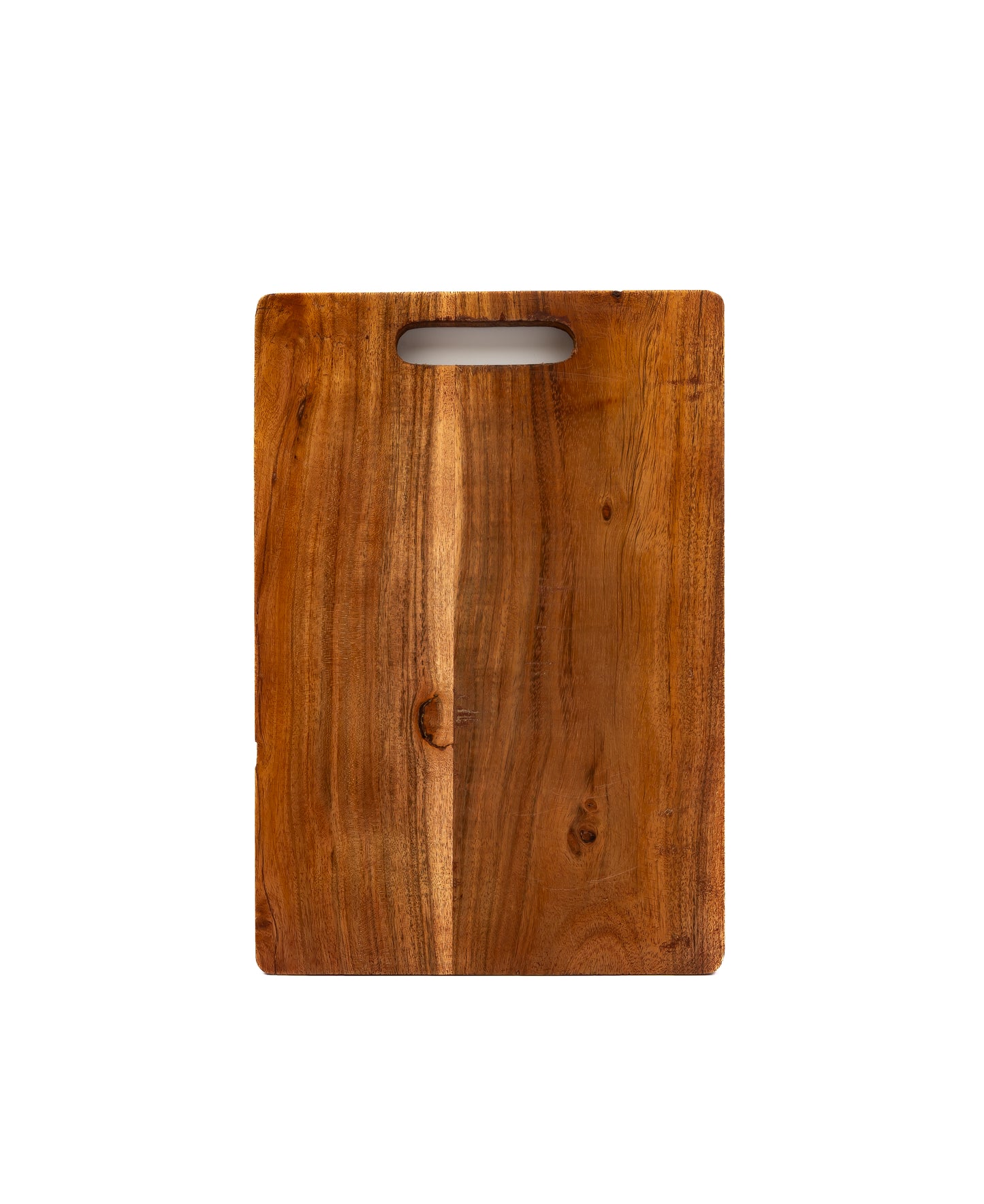 Acacia Wood Cutting Board with Juice Groove & Handle – Wooden Chopping Board