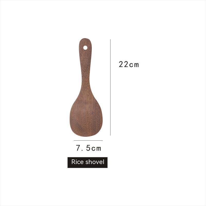 Kitchen Utensils Wooden Spoon High Temperature Resistant Wood Spatula