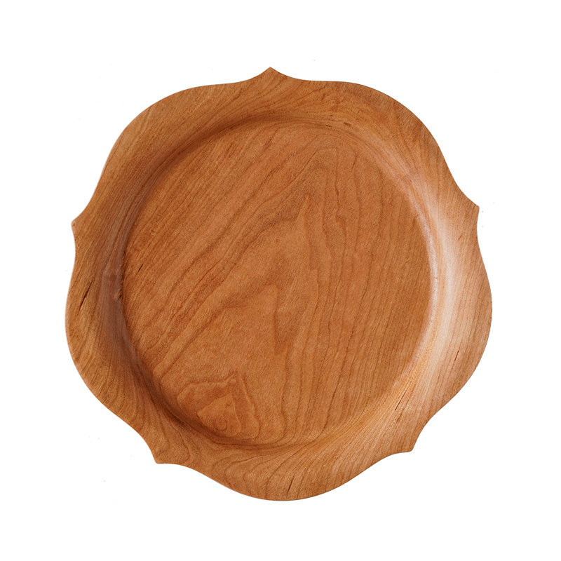 Ins Style Hand-made Wooden Flower Plate